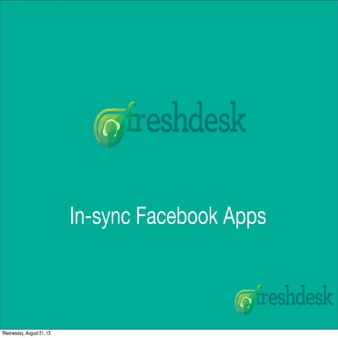 Freshdesk's Brand New In-Sync App for Facebook