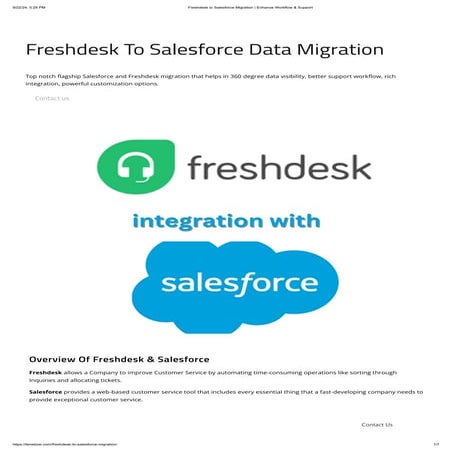 Freshdesk to Salesforce Migration-Tenetizer Technologies
