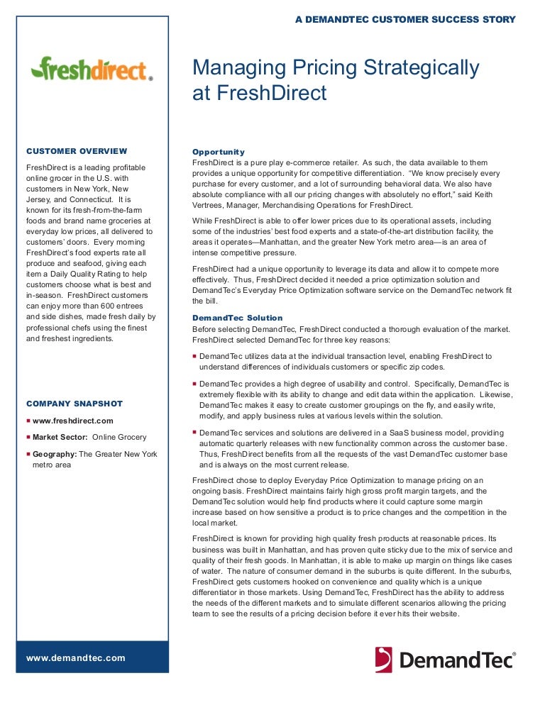 Freshdirect value proposition image