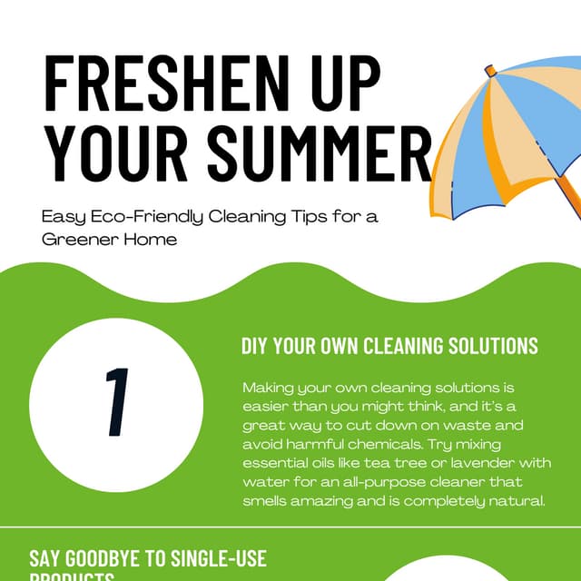 Freshen Up Your Summer Easy Eco-Friendly Cleaning Tips for a Greener Home