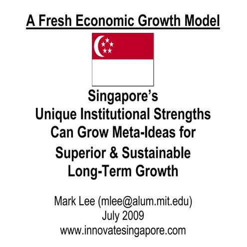 Fresh SG Economic Growth Model   Ppt