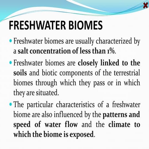 Freshwater biomes