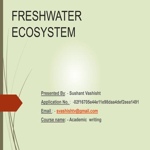 Freshwater ecosystem