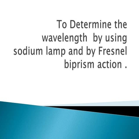 Fresnel biprism