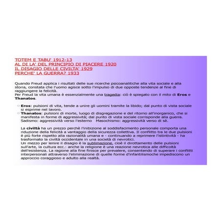 Totem e Tabù, Il disagio delle civiltà, Perchè la guerra?