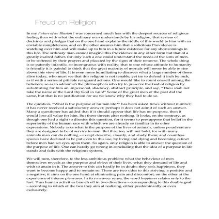 Freud religion