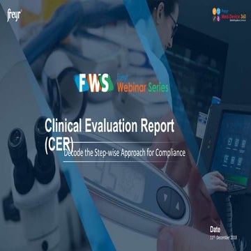 Clinical Evaluation Report (CER) - Decode the Step-wise Approach for Compliance