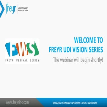 FREYR UDI VISION SERIES SESSION 2 - BARCODING & LABELING