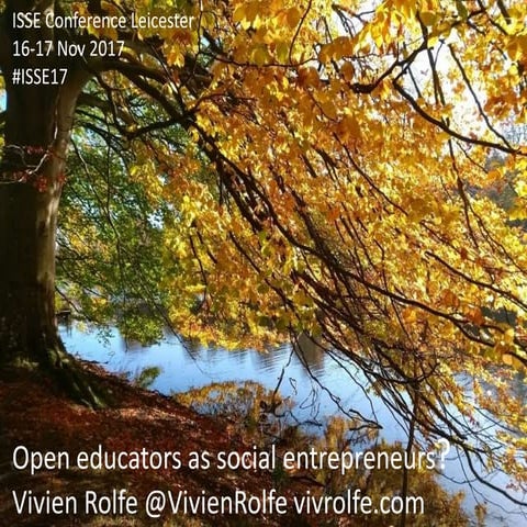 Open educators as social entrepreneurs