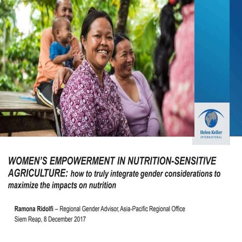 Women’s empowerment in nutrition-sensitive agriculture: how to truly ...