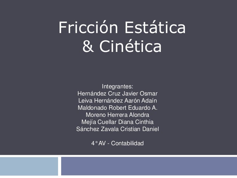Fricción