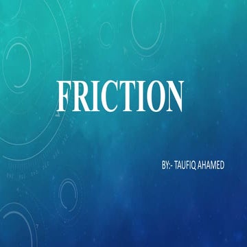 Friction / class 8 ncert / science / physics