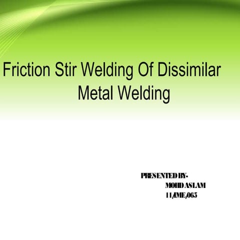 Friction stir-welding by shaikh mohd aslam