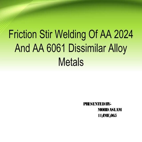 Friction stir-welding by shaikh mohd aslam