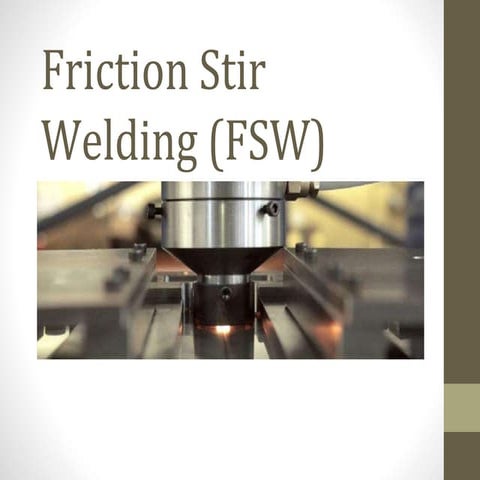 Friction stir welding (sfw)