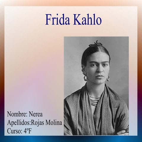 Trabajo sobre Frida kahlo
