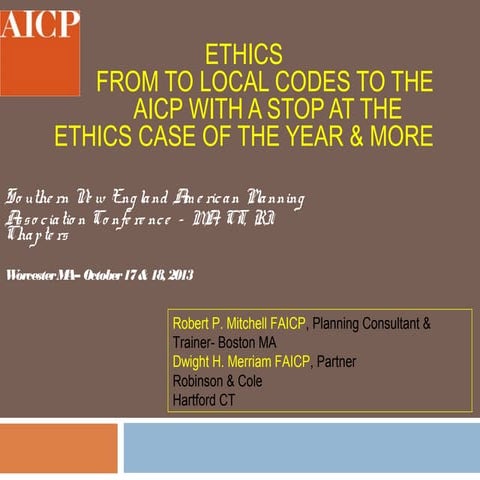SNEAPA 2013 Friday h1 3_15_ethics session 10 2013 revised