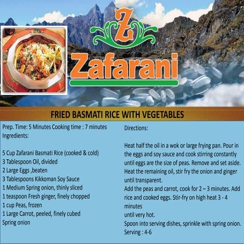 Fried basmati rice with vegetables | PDF