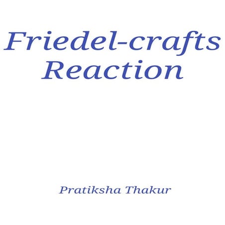 Friedel Crafts Reaction PDF