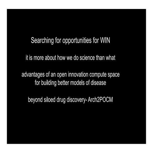 Stephen Friend WIN Symposium 2011 2011-07-06