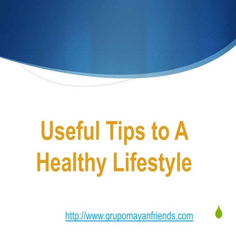 Healthy lifestyle PRESENTATION | PPTX