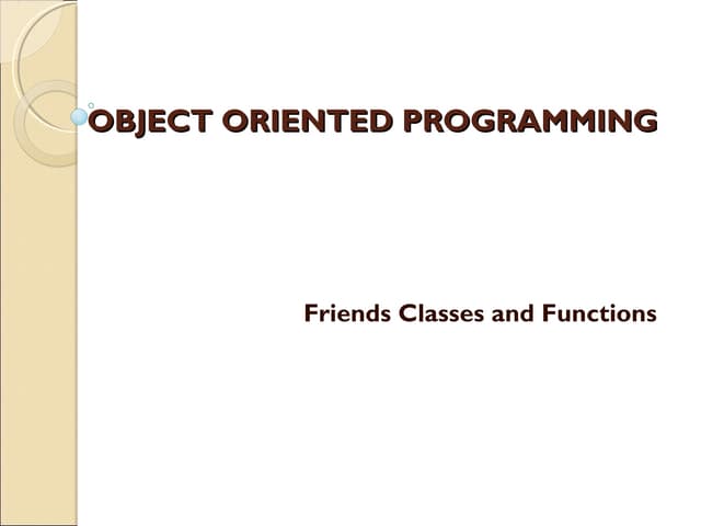 Friends function and_classes