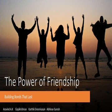 Friendship ppt | PPTX