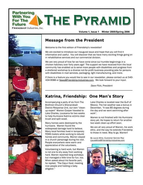 Friendship's The Pyramid Vol 1, Iss...