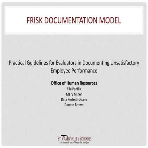 Frisk Documentation Model Training 