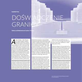 Isabella Friso, Doświadczenie granicy