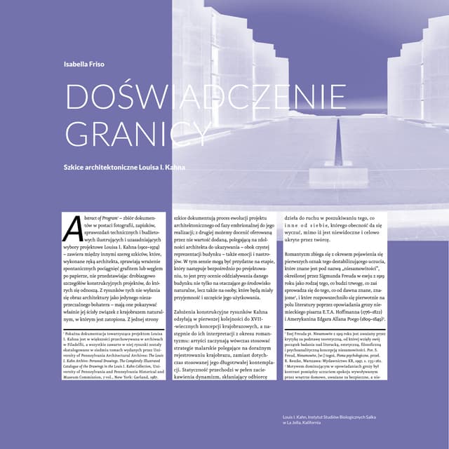 Isabella Friso, Doświadczenie granicy