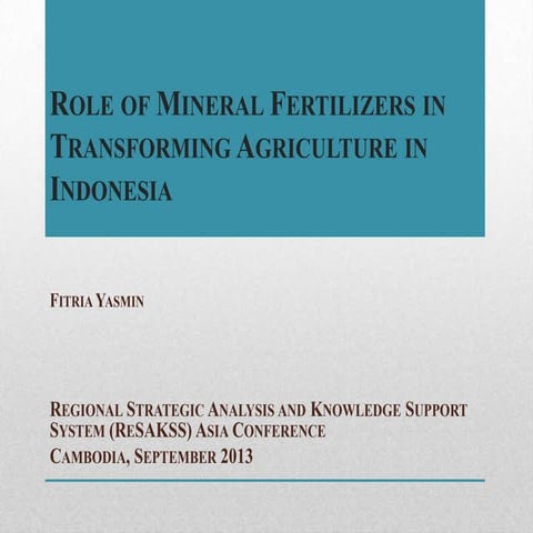 The Fertilizer sector in Indonesia- Fritria Yasmin 