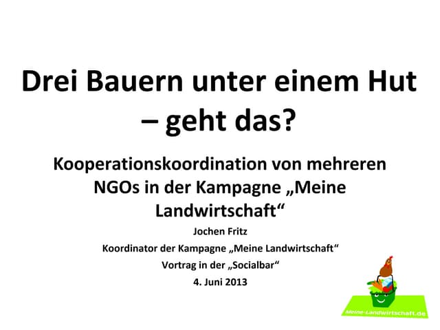 Fritz vortrag socialbar drei bauern...