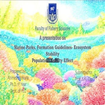 Conservation of marine ecosystem | PPTX