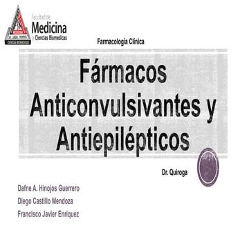 Fármacos anticonvulsivantes y antiepilépticos