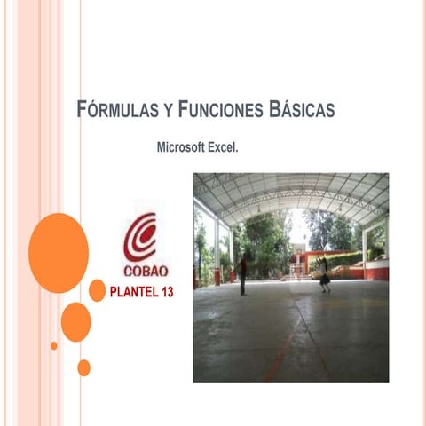 Fórmulas y funciones básicas
