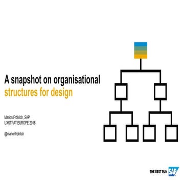 UX STRAT Europe 2018: Marion Fröhlich, SAP