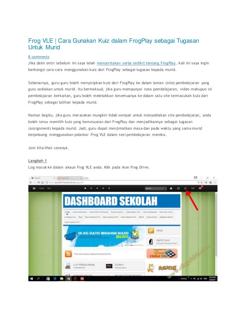 Frog Vle Buat Kuiz