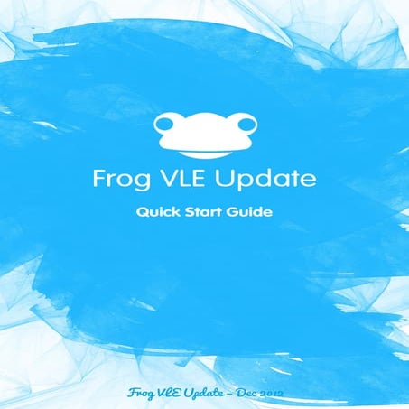 Frog vle update december 2012
