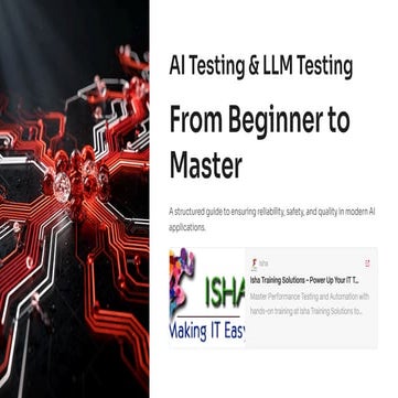 AI Testing & LLM Testing from Beginner to Master | PDF