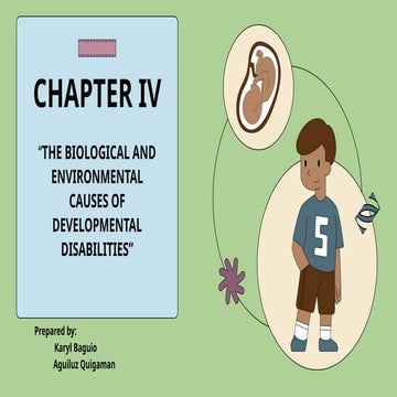 The Biological and environmental causes of Developmental Disabilities ...