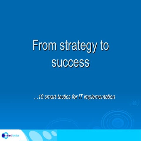 From Strategy To Success