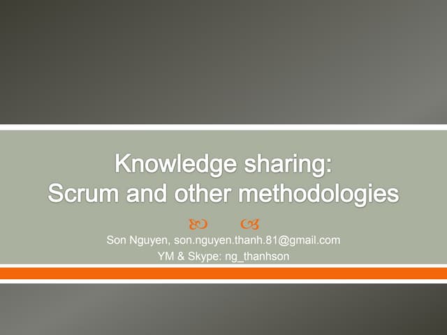 From traditional software development process to scrum