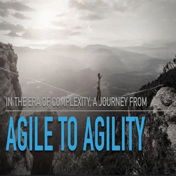 From agile to agility