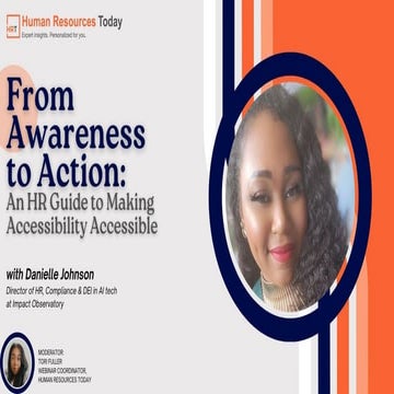From Awareness to Action:  An HR Guide to Making Accessibility Accessible