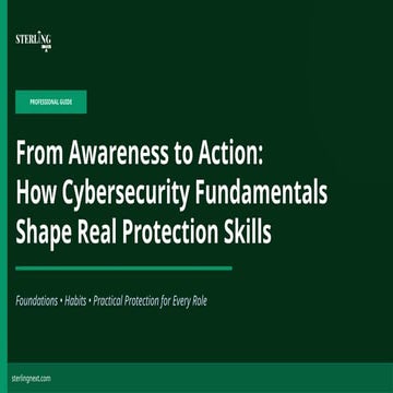 How Cybersecurity Fundamentals Training Builds Security Awareness | PPTX