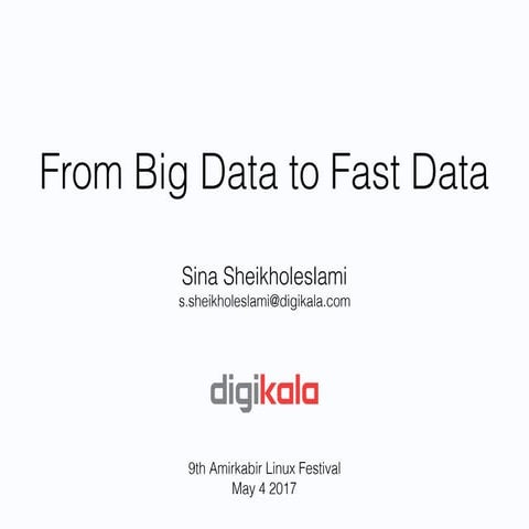 From Big Data to Fast Data