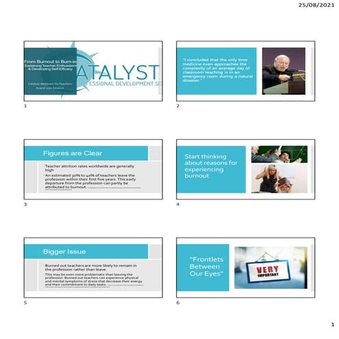 FROM BURNOUT TO BURN-IN