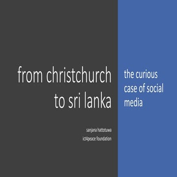 From christchurch to sri lanka