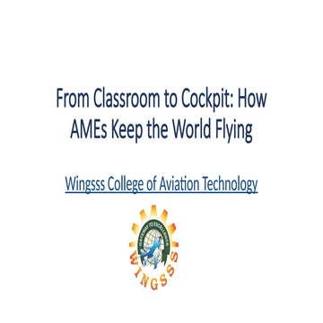 Aviation Maintenance Training for the Modern Technician | PDF